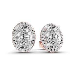 ต่างหูเพชรทรงวงรี Ciela ทองคำแท้ 14k/18k คุณภาพเยี่ยม VS1, VVS1 พร้อมแหวนเพชรแท้สำหรับผู้หญิง - Product Image 6