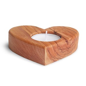 Handmade Heart Shape Wooden Tea Light Holder Digital Printing Natural Wood <b>Candle</b> Stand Home Decoration Valentine's Day Gift - Product Image 1