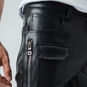 Pantalones de cuero para hombre, diseño moderno, pantalones de cuero premium para uso diario, pantalones de cuero negros para hombre, estilo de moda. - Product Image 3