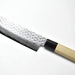 Couteau de chef en acier à haute teneur en carbone de qualité industrielle avec bord dentelé et manche en bois, personnalisable OEM pour usage professionnel et domestique - Product Image 2