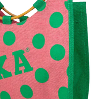 Sac fourre-tout réutilisable en PVC résistant à l'eau avec fermeture éclair pour la sororité For and Green, sac de shopping tendance, sac cadeau