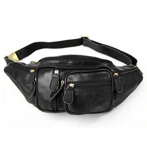 Riñonera con Aspecto de Cuero, Cinturón Ajustable, Bolsa Cruzada, Riñonera Multibolsillos para Viajes al Aire Libre, Correr, Senderismo - Product Image 3