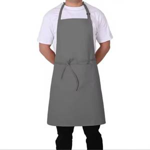 Tablier en coton multi-poches, vente en gros, logo personnalisé, sans manches, pour cuisine, chef, restaurant, artisanat, OEM - Product Image 5