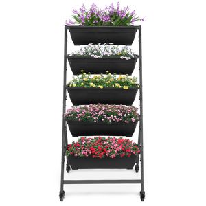 Jardinière Verticale à 5 Niveaux pour Intérieur/Extérieur, Bac surélevé pour Légumes avec Pots Inclus - Product Image 1