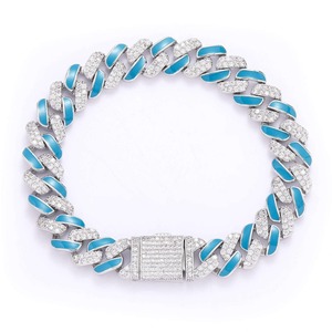 Cadena Cubana Premium para Hombre con Incrustaciones de Moissanita, Collar de Plata de Ley 925 con Diamantes para un Estilo Urbano de Lujo - Product Image 2