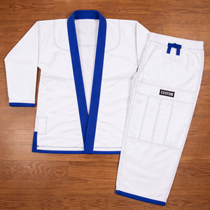 Kimono de Jiu-Jitsu Brésilien personnalisé en coton doux tissé perlé, léger et résistant, uniforme de grappling pour adultes (hommes et femmes) - Product Image 3