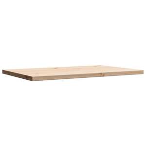 Mesa de Comedor de Madera de Pino Sólido Natural, Diseño Rústico Rectangular Mediano con Tablero - Product Image 4