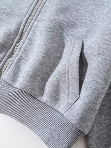 Structured Heavy Fleece <b>Cropped</b> <b>Zip</b> <b>Up</b> Hoodie Women Drop Shoulder Luxury Fit 400gsm Boxy Crop Hoody Thick Winter Streetwear - Product Image 2