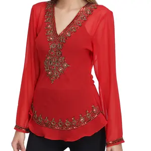 เสื้อแขนยาวแบบสวมหัวปักลายประดับด้วยลูกปัดของผู้หญิง2025ฤดูใบไม้ร่วงฤดูหนาว - Product Image 1