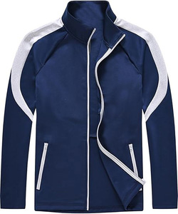 STALWART IMPEX Chándal Unisex Blanco y Negro, Chaqueta con Cremallera Completa y Pantalones a Juego, Diseño Deportivo de Secado Rápido, Ropa Urbana para Primavera, Adulto - Product Image 6