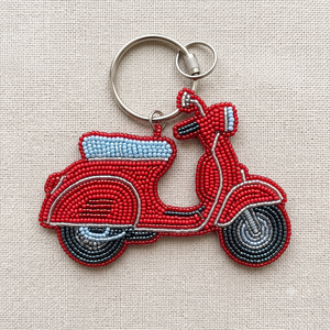 Trendy Handmade Seed Beads Beaded Keychain Fashion <b>Bag</b> <b>Charm</b> Elegant Colorful Seed Beads Embroidery Keychain Gift Accessory - Product Image 6