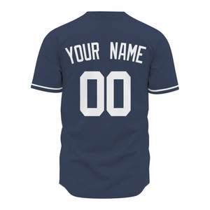 Maillot de baseball personnalisé en gros pour hommes, 100% polyester, haute qualité, sublimation, logo personnalisé, fabricant OEM ODM - Product Image 2