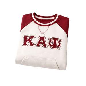 Felpa Girocollo Kappa Alpha Psi Krimson in Ciniglia, Vestibilità Standard, in Pile Premium con Stemma Ricamato con Lettere Greche, Abbigliamento per Fraternità - Product Image 6