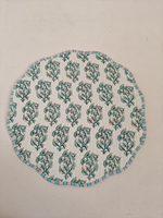 Edredón Reversible Moderno Azul Claro Shree Balajee, de Algodón con Estampado de Leopardo, Acolchado, Delgado, Personalizable, Lavable a Máquina, Redondo/Cuadrado/Ovalado