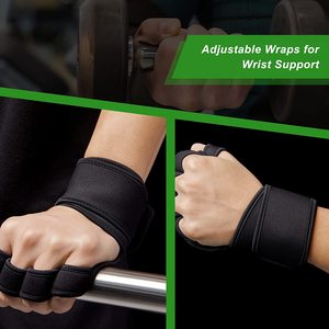 Gants de musculation antidérapants unisexes avec logo personnalisé pour la protection des paumes et des poignets, pour le sport, la remise en forme et les exercices en salle de sport - Product Image 3