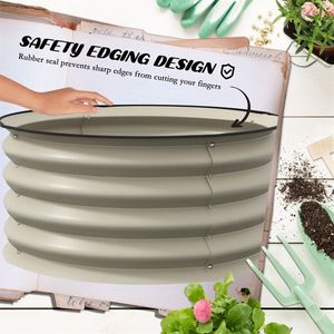 Galvanized Garden Bed Flower Pots & Planters for Outdoor Decor - Product Image 2