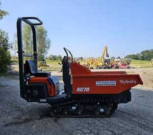 Minidumper de orugas de 800 kg, cargadora de orugas de 1-2 toneladas, autocargable, con motor diésel Kubota, caja de cambios hidráulica Bosch, alta capacidad de carga - Product Image 1
