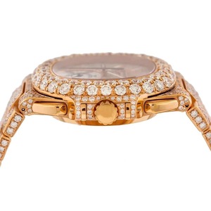 Custom New Luxury Moissanite Full Diamond Rose Gold Band And <b>Smart</b> Dial Style Wrist <b>Watch</b> Party Gift For <b>Men's</b> - Product Image 3