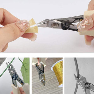 <b>Silicone</b> Grip Keratin Removal Pliers – Stainless Steel Pre-Bonded Hair Extension <b>Tool</b> with Anti-Slip Handle for Salon Use - Product Image 6