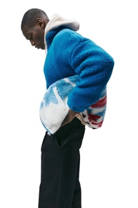 Sudadera con capucha de forro polar Sherpa para mujer, con cuello alto y cremallera de 1/4, personalizable con logotipo, lisa, cálida, venta al por mayor - Product Image 4