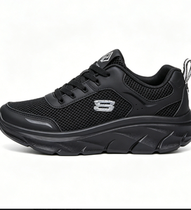 NWK INDUSTRY OEM&ODM Modelo 366 Zapatos Casuales de Estilo Deportivo con Suela Gruesa y Parte Superior Sintética en Negro para Hombre y Mujer - Product Image 1