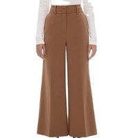 Pantalon de ville mi-long pour femme, style streetwear, en cuir de haute qualité, respirant, coupe évasée, effet empilé, pour l'extérieur et les mariages, faible MOQ, prix de gros