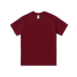 Camiseta de Algodón Puro de 200g para Hombre, Talla Grande, Corte Ajustado, Color Sólido, con Logotipo Bordado Personalizado OEM, Precio de Fábrica China Bangladesh - Product Image 2