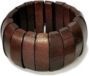 Pulseras de Madera Hechas a Mano para Mujer, Brazalete de Madera Natural, Joyería Redonda y Gruesa, Accesorios de Moda al por Mayor - Product Image 5