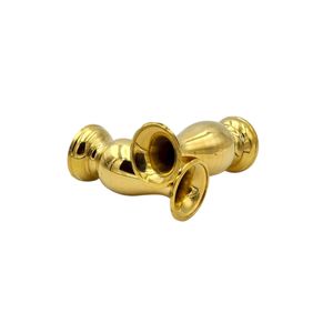 Vase de luxe en laiton véritable de 10 pouces, fait à la main, avec une finition dorée brillante, solide et durable, pour la décoration de la maison, du temple bouddhiste - Product Image 2