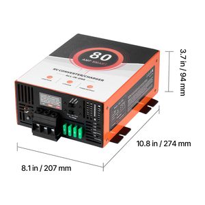 Convertitore di Potenza per Camper da 80 Ampere, Caricabatterie Intelligente 110V AC 12V DC Multistadio, Funzionamento a 13V 16.5V per Sistemi Elettrici RV - Product Image 5