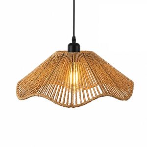 Abat-jour vintage tissé à la main pour la décoration de plafond, idéal pour les projets d'éclairage de cafés et de centres de villégiature, fabricant OEM, fournisseur exportateur - Product Image 1