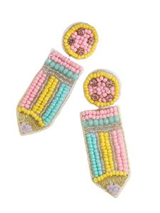 Haute qualité élégant travail manuel ABC Design Dangle Drop perlé broderie boucles d'oreilles luxe Premium et exclusif à la mode pour fille - Product Image 3