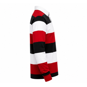 Camiseta de Rugby Casual Personalizada de Manga Larga, Fabricante de Uniformes de Rugby, Impresión Digital OEM, Camisetas Transpirables al por Mayor - Product Image 3