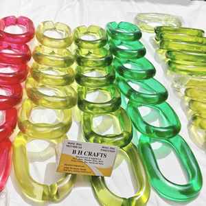 ของตกแต่งบ้าน โซ่เรซิ่นแบบกำหนดเองได้ ขนาดใหญ่มาก สีใส สีสันหลากหลาย มีโซ่เรซิ่นขนาดใหญ่ให้เลือก - Product Image 3