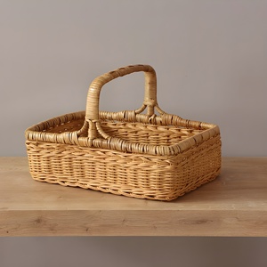 Rattan picnic <b>basket</b> set luxury woven hampers for garden beach camping <b>cheap</b> price hamper <b>baskets</b> - Product Image 2