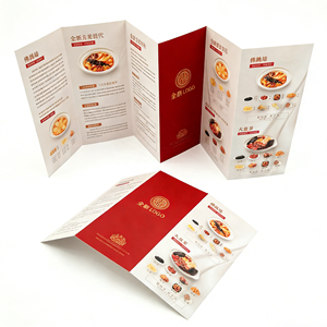 Menu de plats à emporter pour restaurant, brochure tri-pliante personnalisée, impression de prospectus publicitaire - Product Image 3