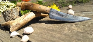 Handmade Damascus Steel Hunting Camping Knife Wooden Handle Multi-functional Outdoor Tool <b>Drop</b> Point Blade for USA Europe - Product Image 6