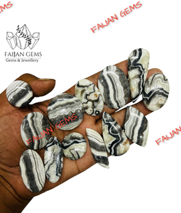 พลอย FAIJAN GEMS 100% ธรรมชาติ เซ็บราบีแจสเปอร์ คาโบชอง พลอยเม็ดเดี่ยว รูปทรงผสมผสานสำหรับทำเครื่องประดับ ราชสถาน ขนาดปรับแต่งได้ - Product Image 5