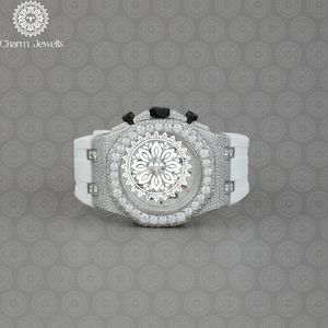 Reloj de Lujo para Hombre Charm Jewells, Caja de Acero Inoxidable de 40 mm, Detalles de Diamantes, Cristal de Zafiro, Movimiento Mecánico Analógico, 10 Bar - Product Image 3