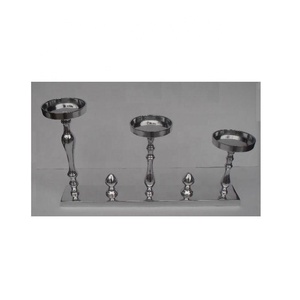 Nouvellement arrivée bougeoir en fonte d'aluminium bougeoir pour trois bougies décoration de la maison support en métal décor de fête de mariage - Product Image 2