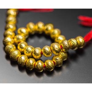 Handmade 18k Solid Gold Rondelle Hollow <b>Beads</b> Spacer Findings 20pc <b>Set</b> in Bag Handmade Textured <b>Beads</b> - Product Image 4