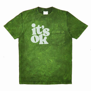 Camiseta de Lujo con Lavado Ácido, Estilo Vintage, Talla Grande, Fabricante Mayorista, Verde, 100% Algodón - Product Image 1