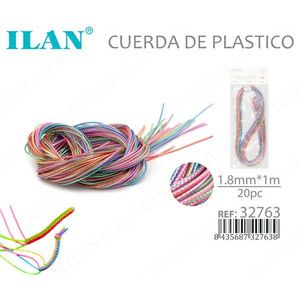 Corda Intrecciata in Plastica Ilan 1.8mm X 1m Multicolore per Artigianato e Progetti Fai-da-Te - Product Image 3