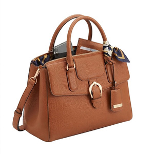 Bolso de Mano de Cuero Genuino para Mujer, Elegante Bolso de Hombro con Interior Espacioso, Múltiples Bolsillos y Asas Resistentes - Product Image 1