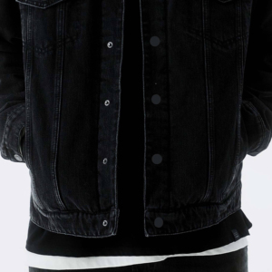 New Design Eco-Friendly Breathable <b>Denim</b> <b>Jackets</b> Men Stylish Winter Stand Collar Inside Fur Custom Logo Jeans <b>Denim</b> Fur <b>Jackets</b> - Product Image 6