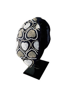 Serre-tête de luxe fait main en satin perlé pour femmes et filles, broderie florale, accessoire de cheveux rembourré de créateur, embellissements 2026 - Product Image 2