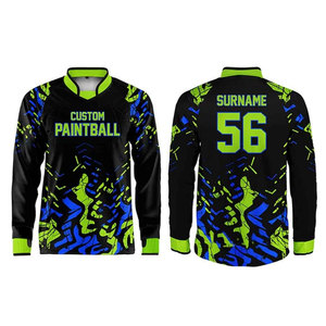 Camiseta Deportiva Personalizada de Manga Larga con Cuello en V, de Secado Rápido, de Poliéster, con Estampado por Sublimación, para Hombre, Informal, de Verano - Product Image 4
