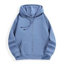 Full Zip Hoodie - Heavyweight French Terry Fleece Hoodie for Men Custom Logo - Product Image 3