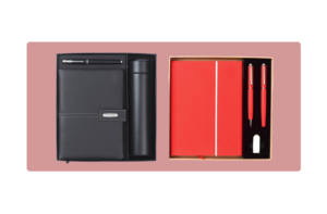 Set de Regalo Corporativo Personalizado de Cuero PU Premium con Impresión en Relieve, Caja de Regalo de Color Personalizado - Diario y Bolígrafo para Pascua/Acción de Gracias - Product Image 2