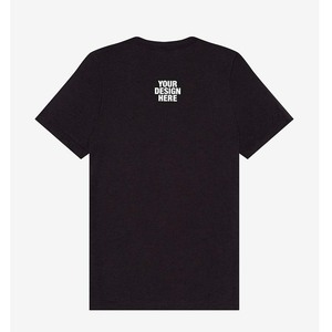 เสื้อยืดคอกว้างทรงวีสำหรับผู้หญิง ผลิตตามสั่งพร้อมโลโก้ ผ้าคอตตอนผสมสแปนเด็กซ์ 95/5 ยืดหยุ่นได้ กระชับรูปร่าง - Product Image 1